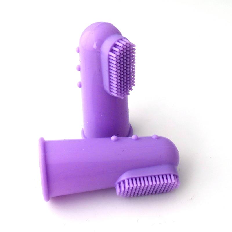 Brosse à dents pour animaux en silicone