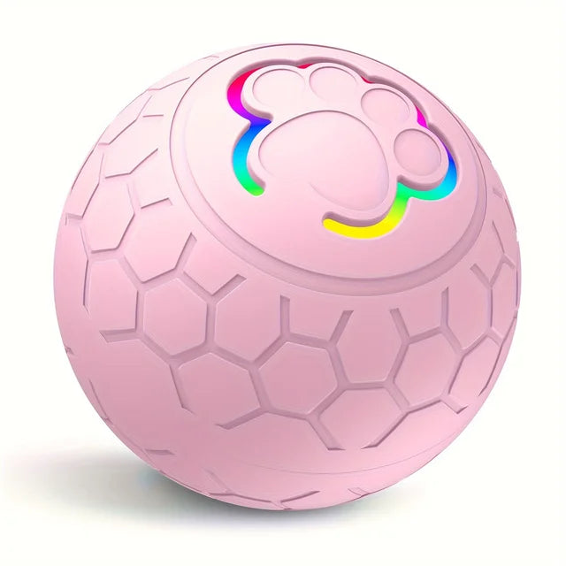 Ballon jouet interactif pour animaux de compagnie - Balle rebondissante rechargeable résistante aux morsures