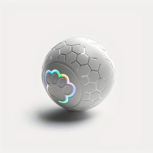 Ballon jouet interactif pour animaux de compagnie - Balle rebondissante rechargeable résistante aux morsures