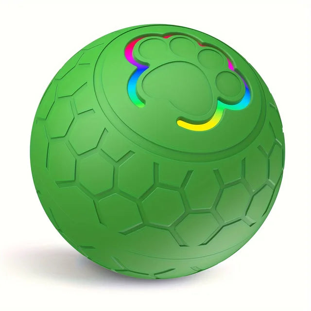 Ballon jouet interactif pour animaux de compagnie - Balle rebondissante rechargeable résistante aux morsures